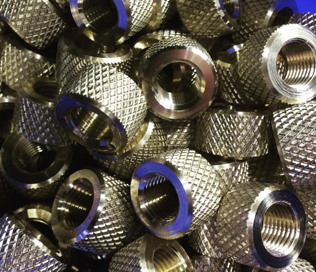 custom knurling machined parts GreatLight