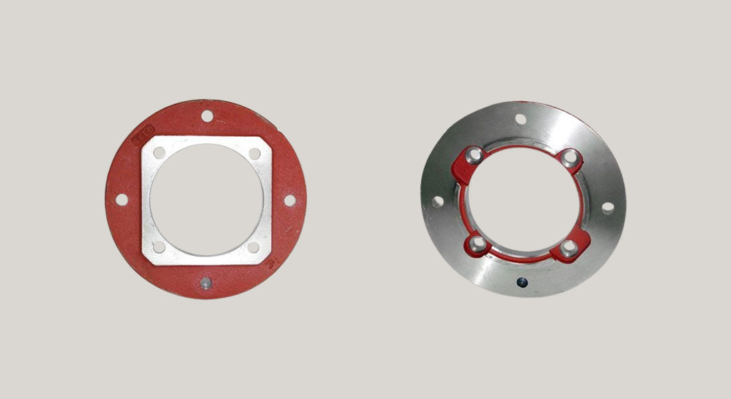 Gietijzeren adapterplaat