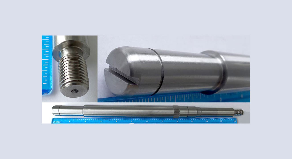 Gelaste roestvrijstalen as