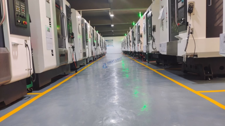 parallelism check laser micrometer scanning a machined part