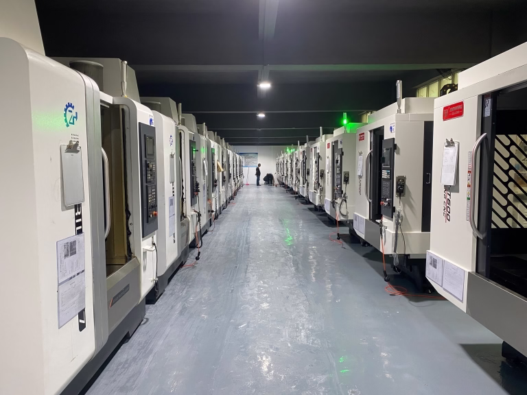 shortened cnc machining services on a 5-axis machining center