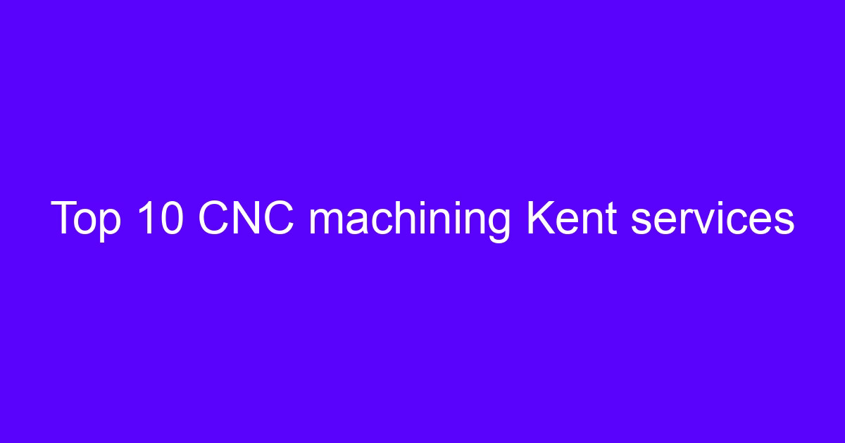 Kent CNC machining center cutting a metal part on the table