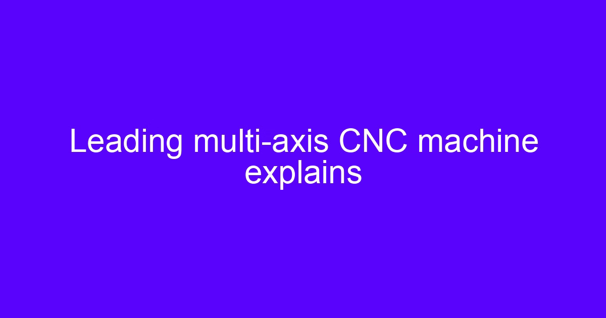 Multi-axis synchronization control method of CNC machine tools on a 5-axis machining center