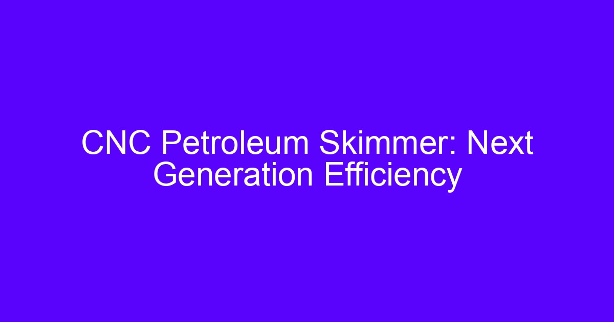 CNC petroleum skimmer removing tramp oil from a machining center coolant tank