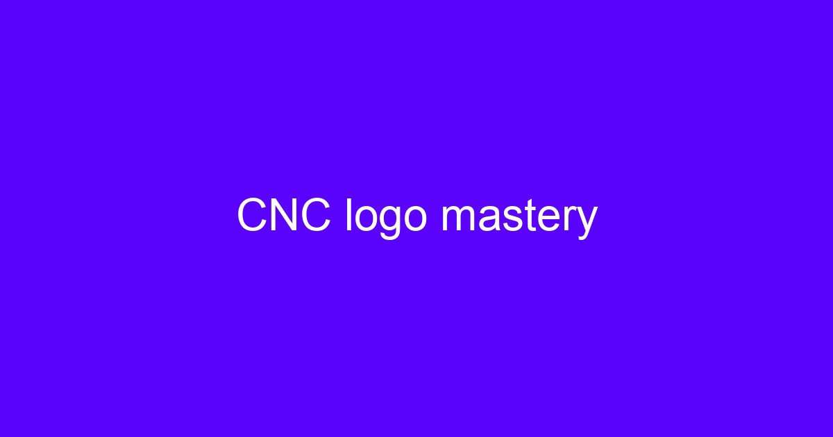 CNC logo mastery on a machined metal nameplate