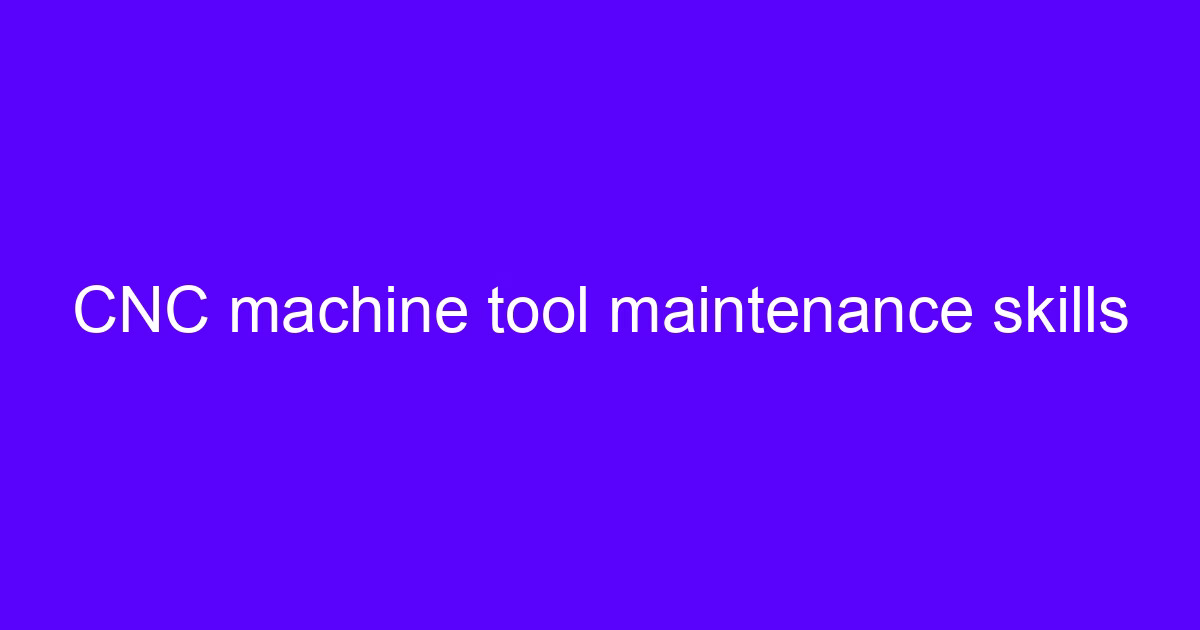 CNC portees saw machine maintenance skills on a gantry band saw
