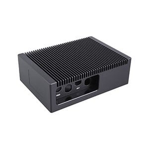 Black Cnc Milling Heat Sink Case Black CNC milling heat sink case