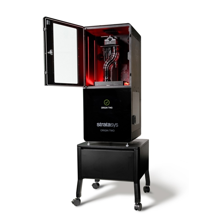 stratasys launches origin two dlp 3d printer equipped with post processing