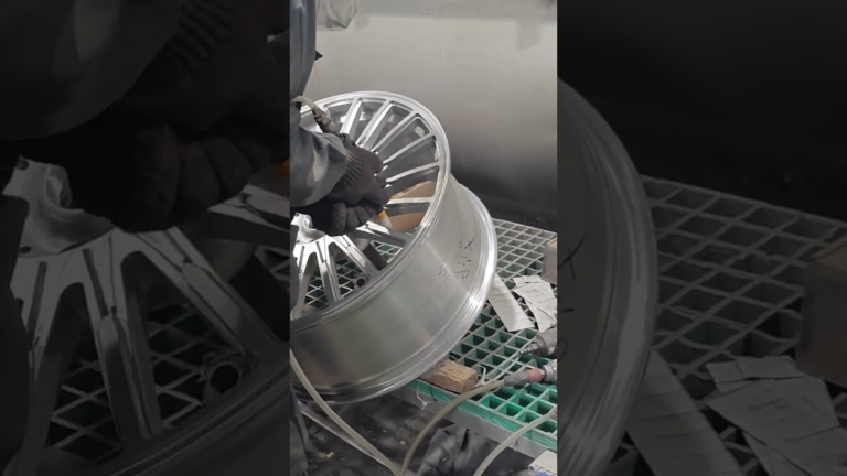 "post cnc machining: surface treatment for 5 axis car wheels" (40 characters)