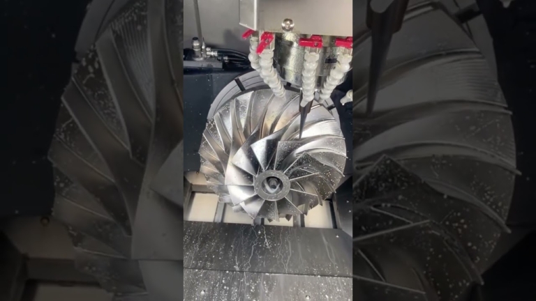 precision machined titanium impeller