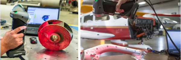 Reverse engineering parts using 3D scanners and software