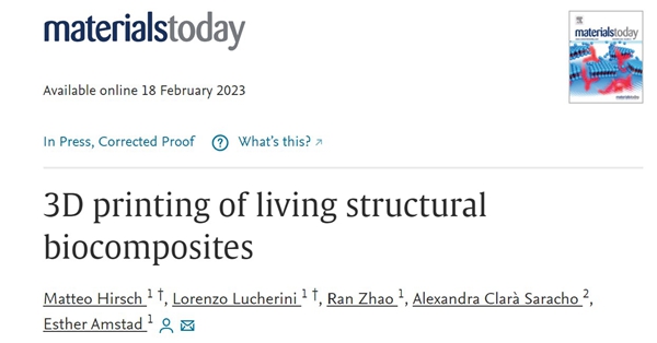 3D printed bacteria to create bone like composites