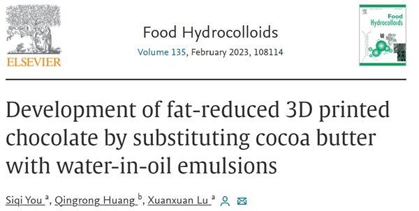 3D printed low fat chocolate helps people with difficulty losing weight