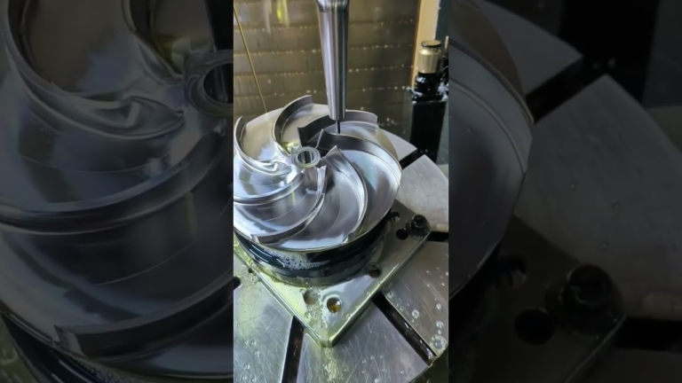 5 axis cnc machining of impellers #cncmachiningparts #cncmachining #cnc #5axiscnc