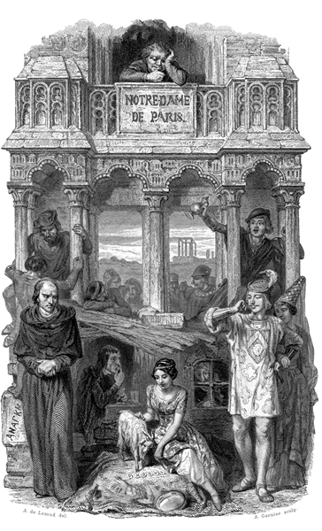 A 3D printed replica of the Notre Dame de Paris illustrated