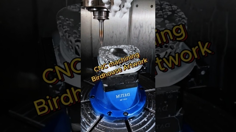 cnc machining birdhouse artwork #cncmachiningparts #cncmachining #cnc #5axiscnc