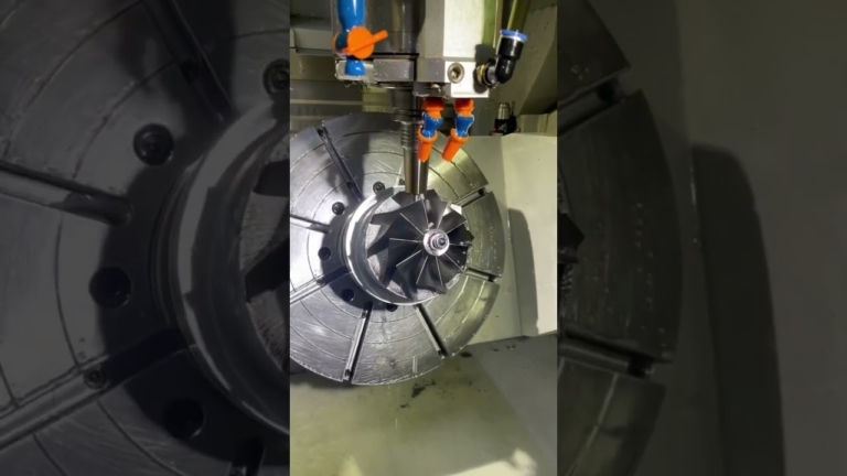 cnc machining of carbon alloy impeller #cncmachiningparts #cncmachining #machiningprocess #5axiscnc