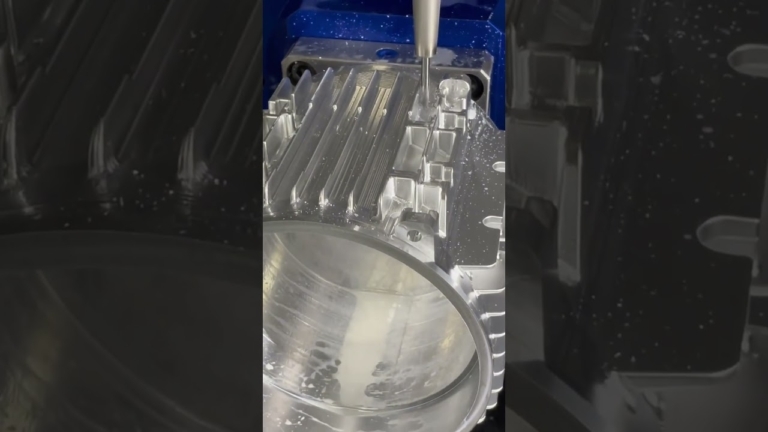 cnc machining of motor housings #cncmachining #cnc #5axiscnc #cncmachiningparts