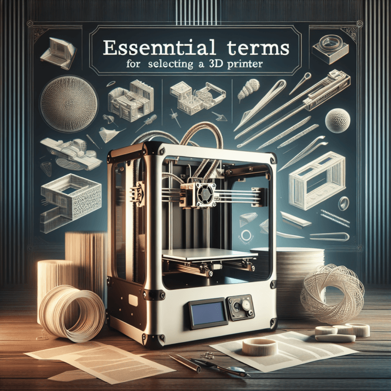 essential terms for selecting a 3d printer