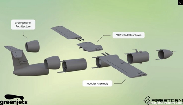 Firestorm Labs and Greenjets partner to provide 3D printed drone
