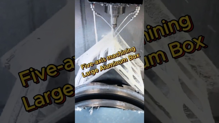 five axis machining large aluminum box #cncmachiningparts #cncmachining #5axiscnc #cnc