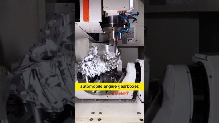 five axis machining of automobile engine gearboxes #cnc #cncmachining #5axiscnc #machining