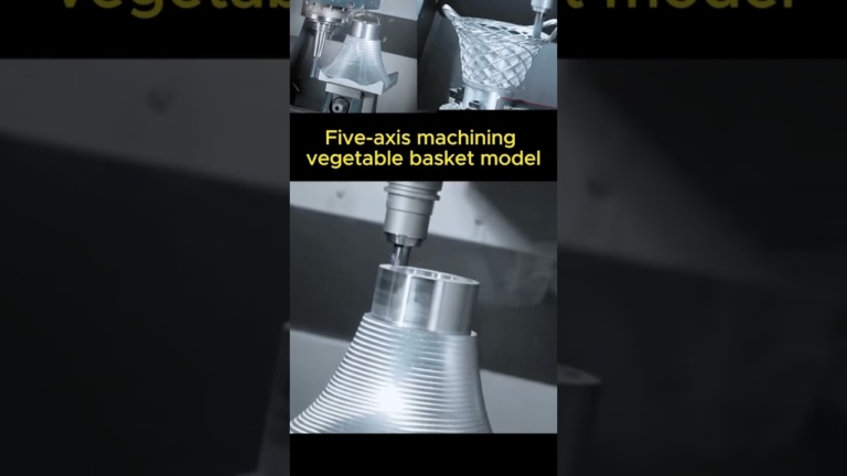 five axis machining vegetable basket model manufacturing process #cnc #cncmachining #5axiscnc