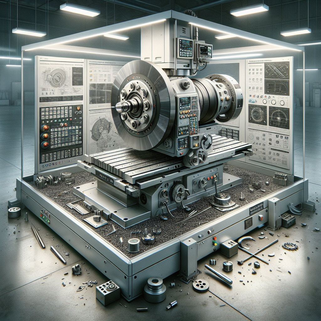 High precision CNC horizontal axis rotary table surface grinder: equipment for modern manufacturing