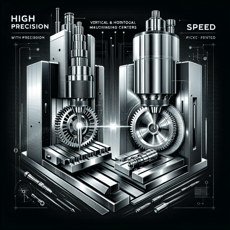 high precision and speed with vertical and horizontal machining centers