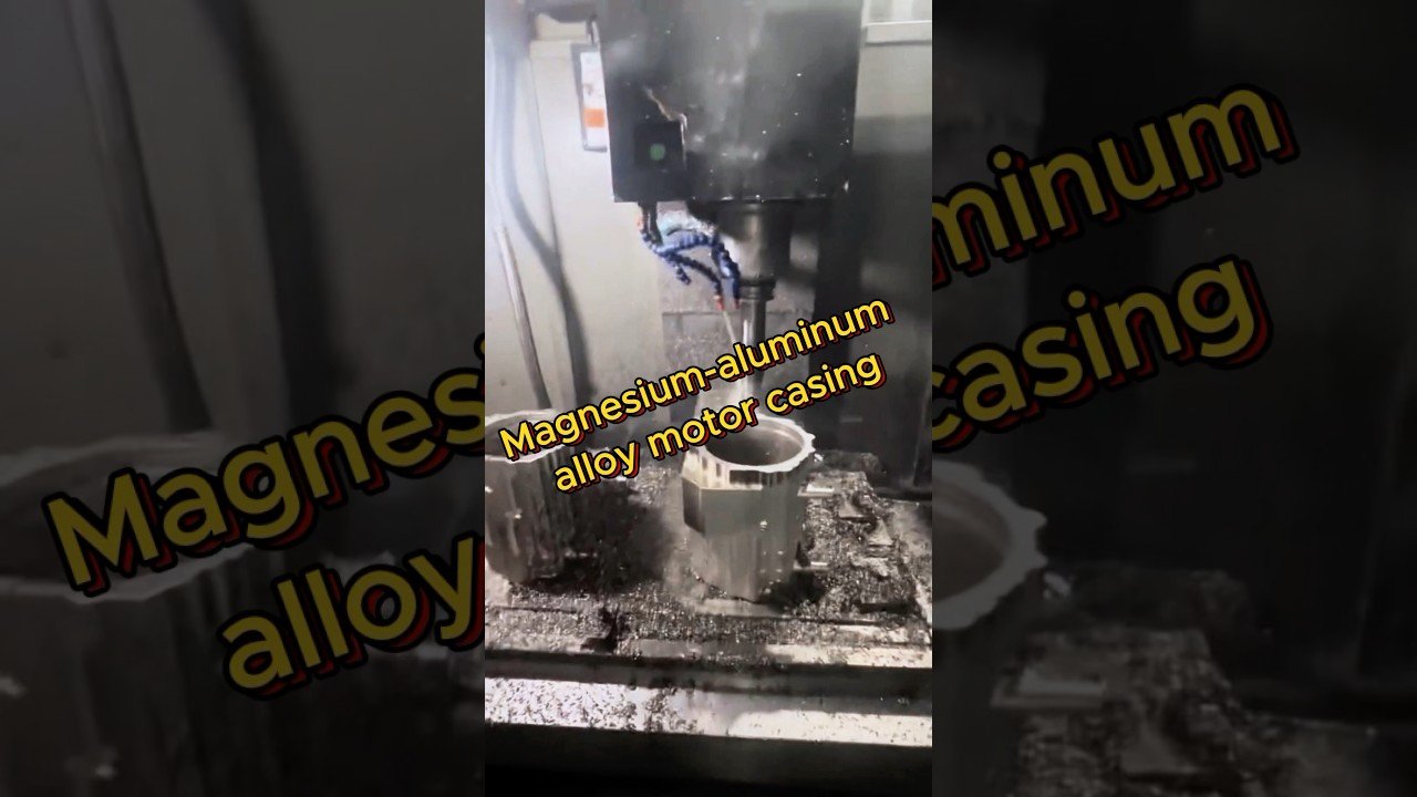 magnesium aluminum alloy motor casing #cncmachiningparts #cncmachining #cncmillingparts #5axiscnc