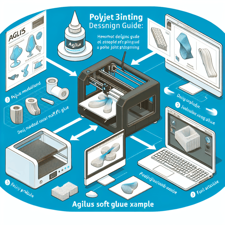 polyjet 3d printing design guide: agilus soft glue example