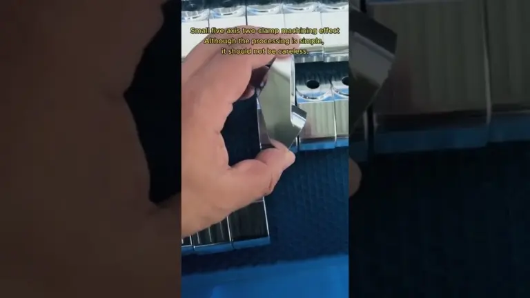 small five axis two clamp machining effect although the processing is simple #cnc