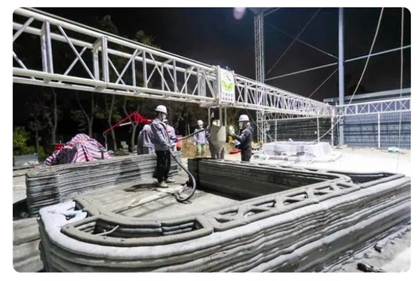 15 meter large scale concrete 3d printing equipment comes out