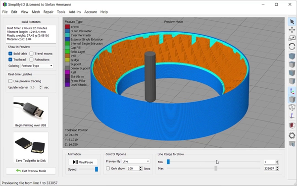 1733195219 200 Print without support ROTBOT open source 4 axis desktop 3D printer