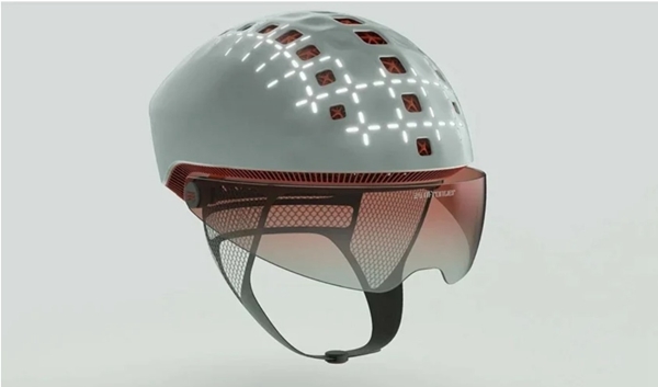 3d printed smart bicycle helmet with airbag