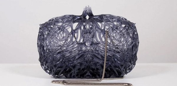 3D printed JK3D handbag inspired by the structure of kelp