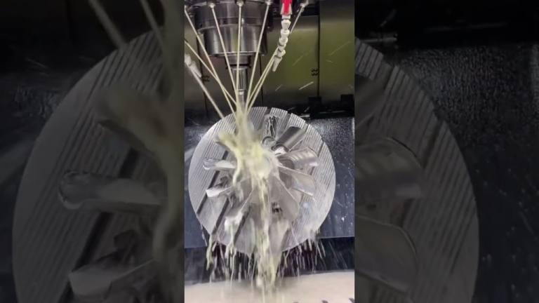 5 axis cnc machining impeller #cnc #cncmachining #cncmachiningparts #5axiscnc