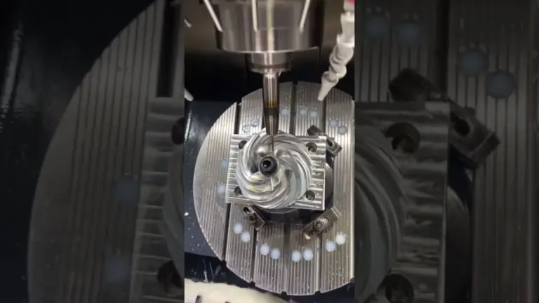 aluminum impeller processing #cnc #cncmachining #cncmachiningparts #5axiscnc