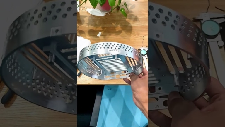 cnc machined filter disk #cnc #cncmachining #cncmachiningparts #5axiscnc