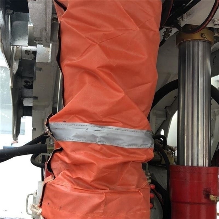 installation steps of hydraulic support column protective cover