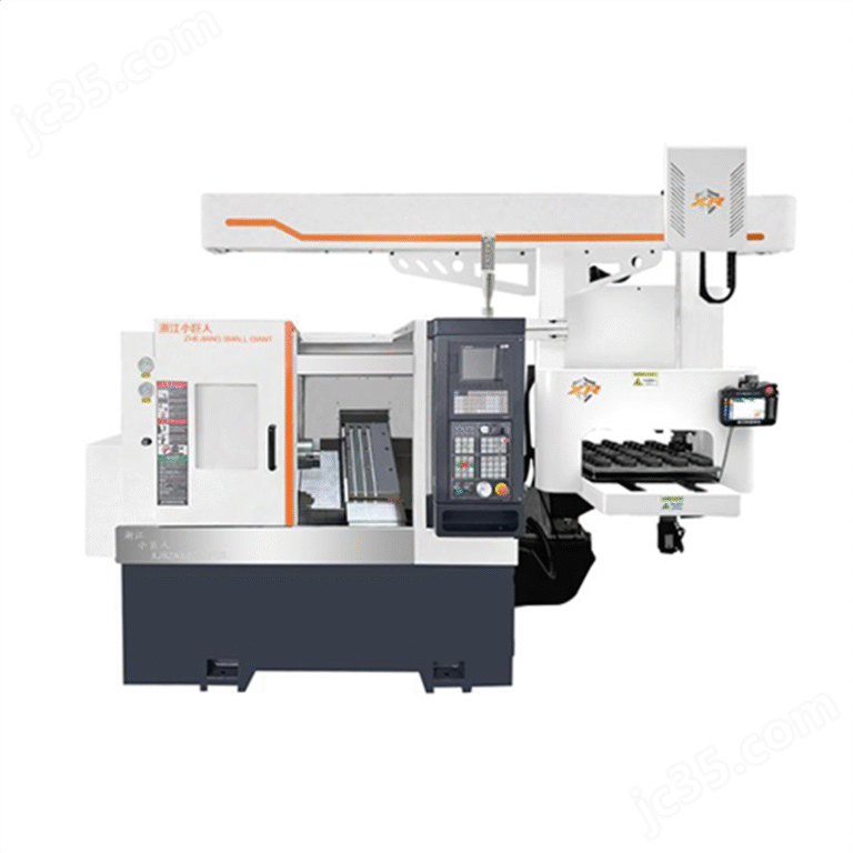 high and low rail turret machine with tail integrated into