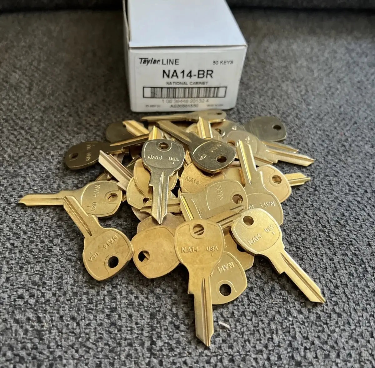 National Na14 Brass Key Blanks - Box Of 50