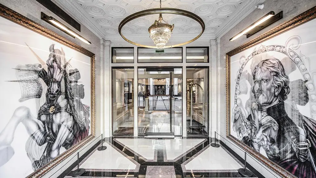 architectural detailing for luxury retail or hospitality environments