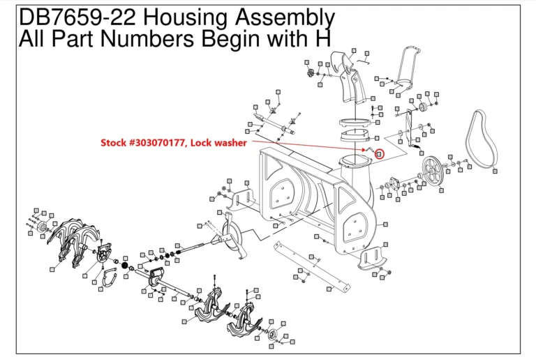Yard Machine Snowblower Model 31A 32Ae752Ae6Fff700 Parts Diagram