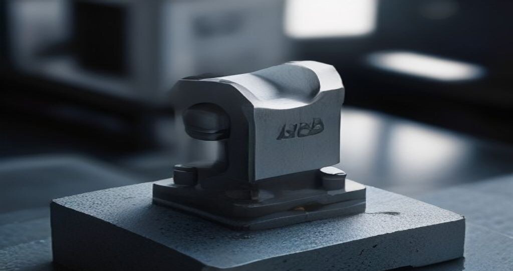 CNC Machines Online — Stack of raw aluminum and steel bar stock beside a CNC machine vise