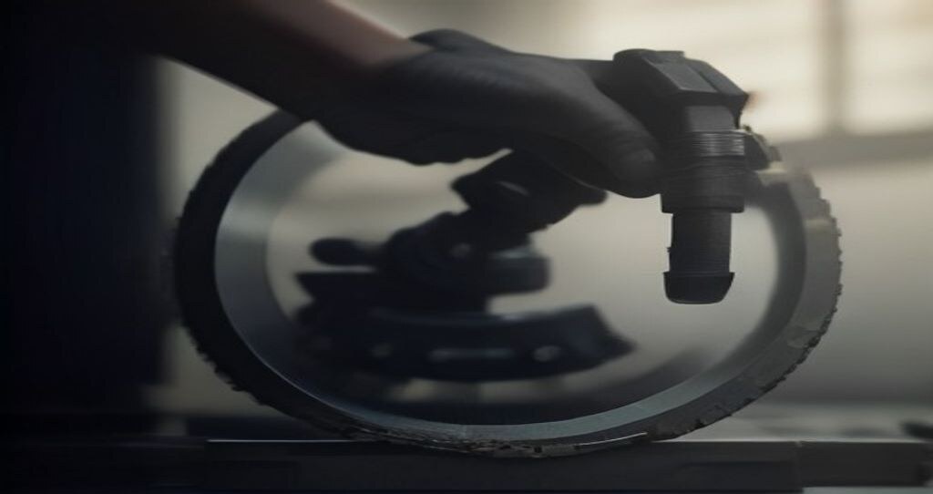Large Diameter CNC Machining — Operator measuring huge shaft diameter with micrometer on inspection bench