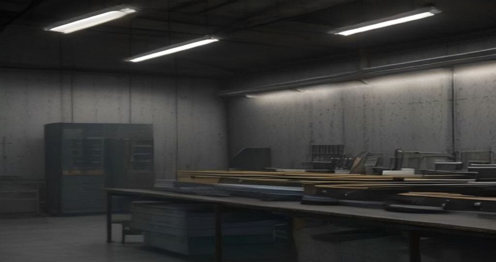 Precision CNC Turning Machines — Row of machined aluminum parts on a workbench under bright shop lighting